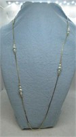 Beautiful Gold Plated Necklace with Pearls