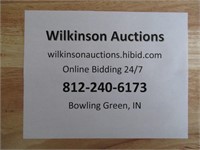 Welcome to Wilkinson Auctions Apr 20