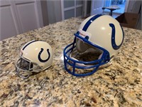 Colts mini helmet lot of two