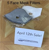 5 Face Mask Filters