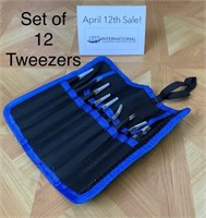 Set of 12 Tweezers