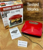 George Foreman Rapid Grill w. Removable Plate