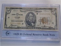 1929 $5 FEDERAL RESERVE BANK NOTE