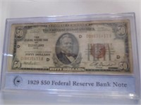 1929 $50 FEDERAL RESERVE BANK NOTE