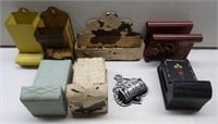 Lot of Wall Match Holders