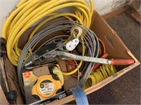 Air hose, booster cables, come along, cable
