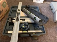 Mastercraft laser level with tripod, plus extras