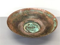 Copper Flower Bowl -Great Looking Patina