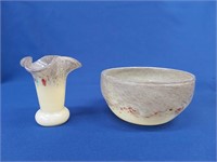 Caithness Glass Bowl & Vase
