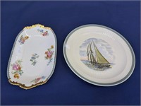 Bluenose Plate -  Limoges Plate