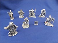 Lord of Rings & King Arthur Pewter Figurines