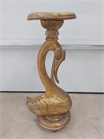Gilt Plant Stand with Swan Motif
