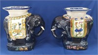 Elephant Plant Stands - Ceramic/Pottery