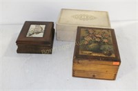 3 JEWELRY BOXES