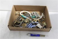 4 BOXES OF COSTUME JEWELRY