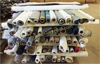 APPROX. 125 PARTIAL ROLLS OF UPHOLSTERY FABRIC