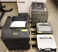 LOT OF 5 PRINTERS - HP, DELL, CANON AND BROTHER