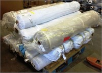 15 LARGE NEW ROLLS OF UPHOLSTERY FABRIC - 50-70LBS