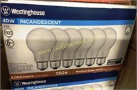 415 NEW WESTINGHOUSE BULBS 40W 130V FROSTED WHITE