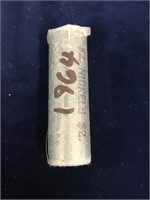 1964 uncirculated roll of  Canadian nickels