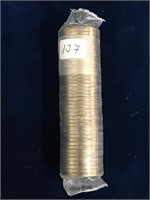 1999 uncirculated roll of  Canadian nickels
