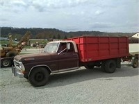 (T)1972 Ford F-350 w/ flatbead & hoist