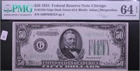 1934 PMG MS64EPQ 50 $ FEDERAL RESERVE NOTE