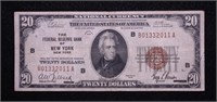 20 $ 1929 NATIONAL CURRENCY VF