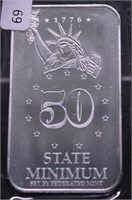 1/2 OZ .999 SILVER BAR