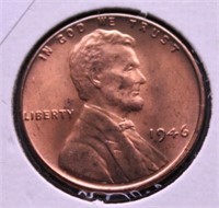 1946 GEM RED LINCOLN CENT