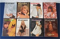 Eight 1967 & 1968 PLAYBOY Magazines Sharon Tate