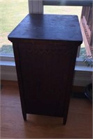 Old Scroll Work Record Cabinet & Contents