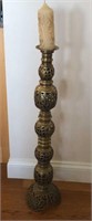 36" Solid Brass Ornate Candle Stand