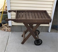 Wooden Collapsible Garden Cart