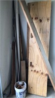 Corner Contents-Copper Pipe, Wood, PVC, etc