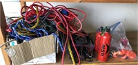 Large Lot Bungie Cords, Tie Downs, Rope etc