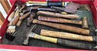 Hammers, Trowels, Brass Ends Tools Lot