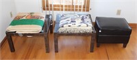 GROUPING OF ASSORTED ITEMS - 2 METAL END TABLES,