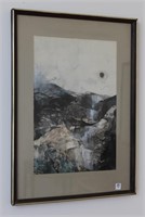 FRAMED AND MATTED WATER COLOR - SIGNED BY ARTIST