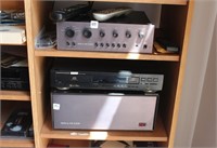 GROUPING OF SOUND SYSTEM EQUIPMENT, CD PLAYER,