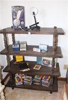 BOOK SHELF AND CONTENTS - 37" x 16" x 43"