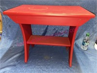 Red painted stand #1 (18in tall x 22in wide)