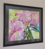 Sharon Neilson Silk Screen - Rhododendrons