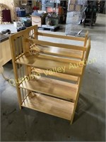 PAIR OF COLLAPSIBLE SHELVES