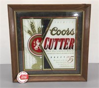 Coors Cutter (Non-Alcoholic) Ad Mirror w/Button