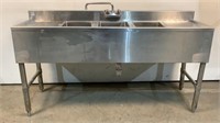 Sani Safe 3 Bay Stainless Steel Sink