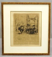 Continental School, 19th c. Etching