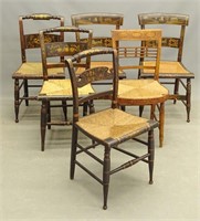 Set of 19th c. Hitchcock Chairs