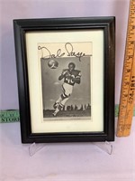 Gale Sayers signed framed picture