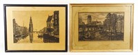 Continental School, (2) Etchings